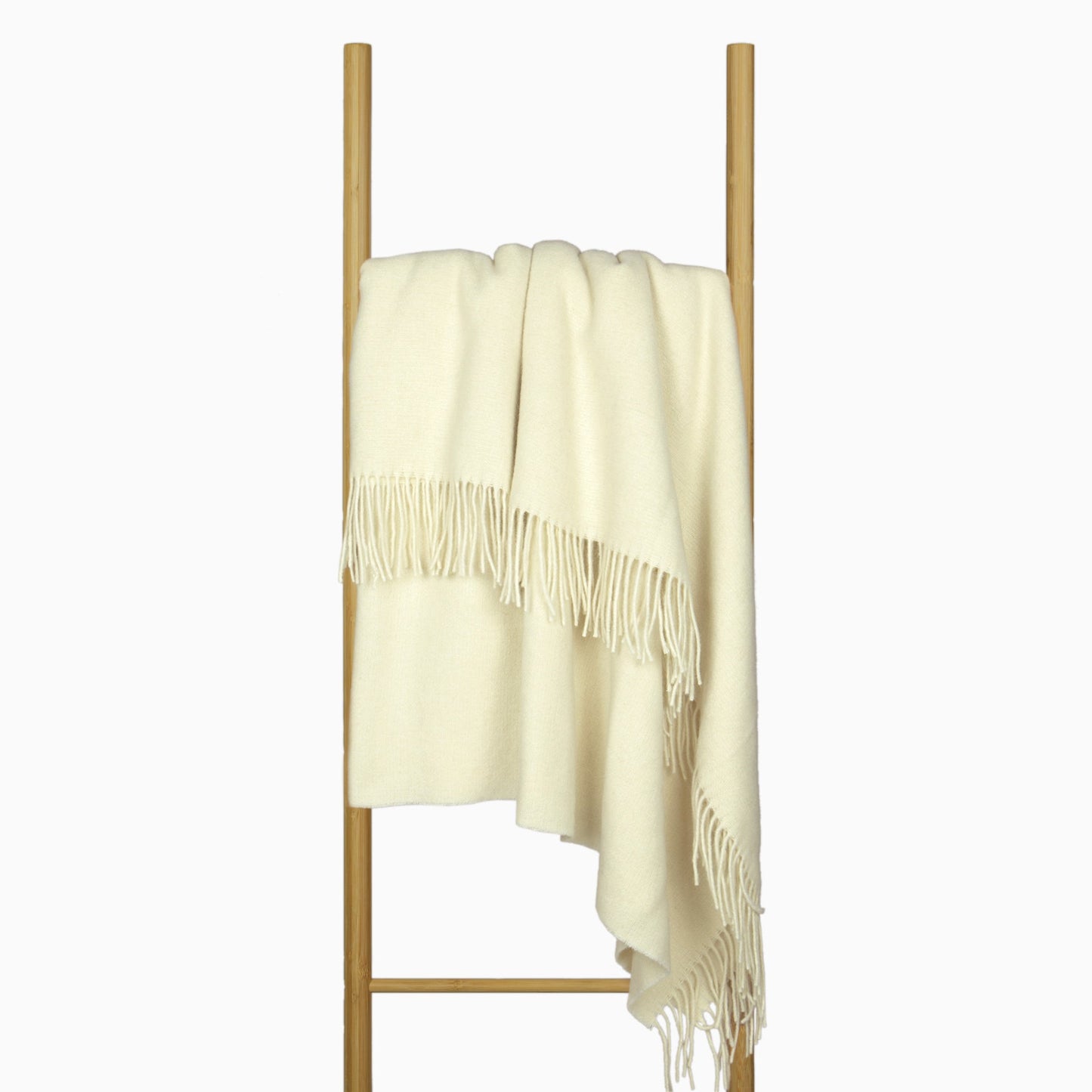 Oxford Throw - Merino Wool Blend - Ivory V164-OX3
