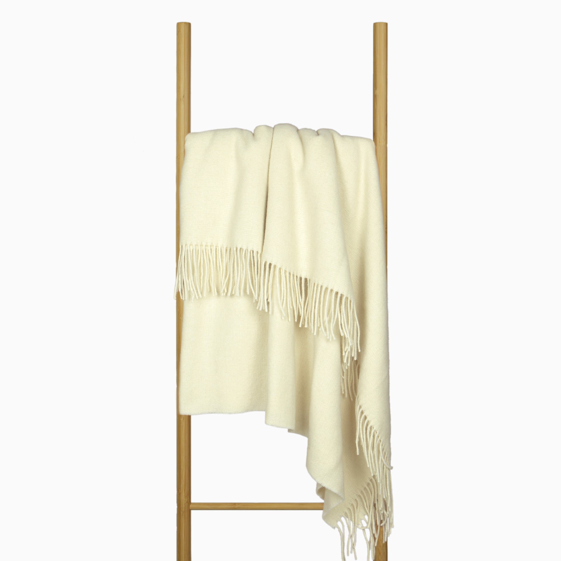 Oxford Throw - Merino Wool Blend - Ivory V164-OX3