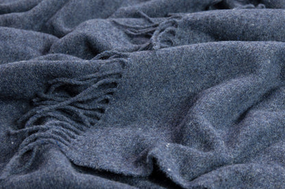 Oxford Throw - Merino Wool Blend - Navy V164-OX4