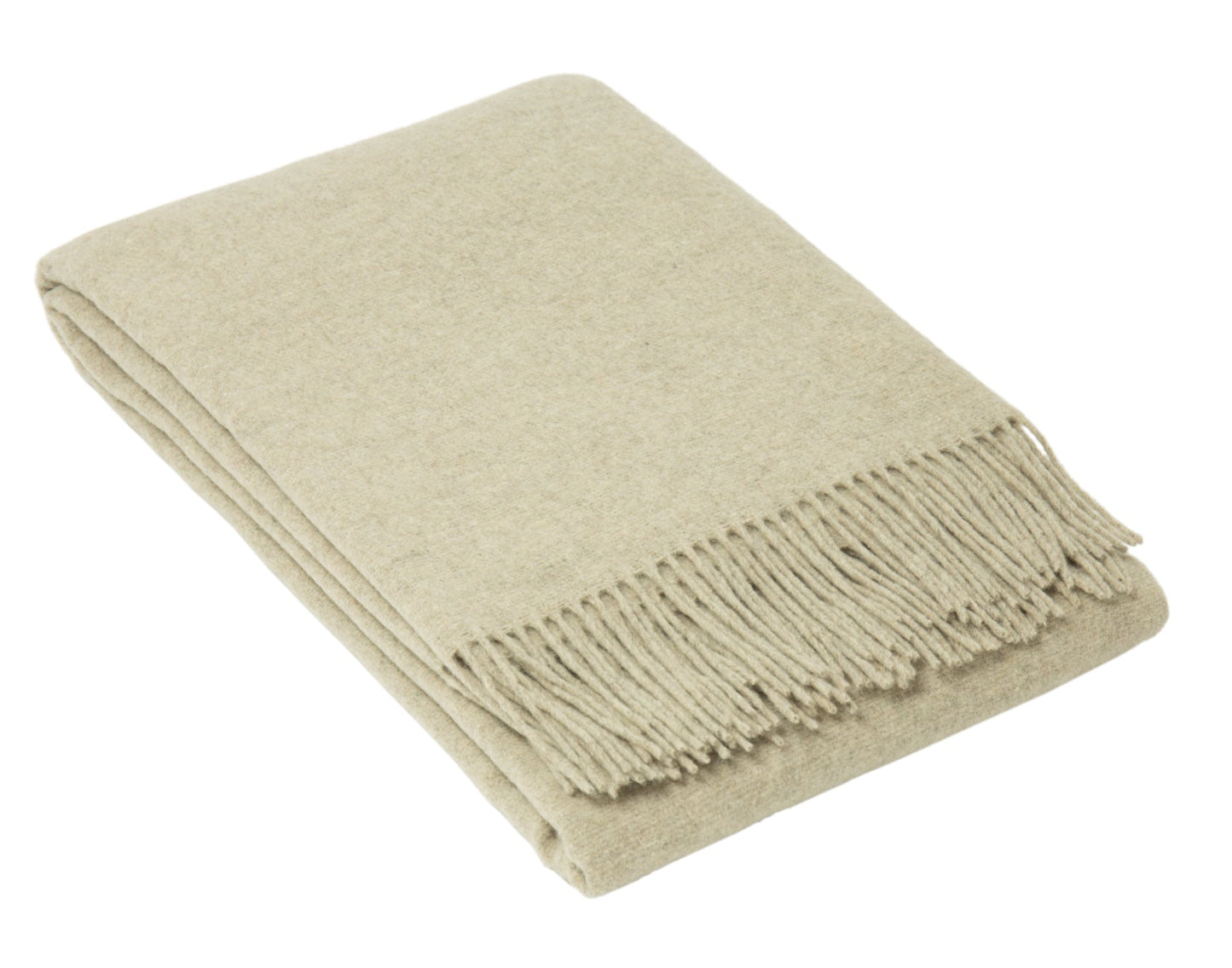 Oxford Throw - Merino Wool Blend - Stone V164-OX5
