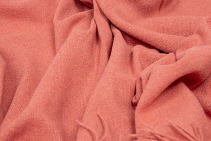 Paddington Throw - Fine Wool Blend - Peach V164-PA12
