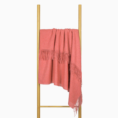 Paddington Throw - Fine Wool Blend - Peach V164-PA12