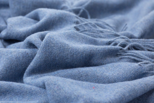 Paddington Throw - Fine Wool Blend - Blue V164-PA9