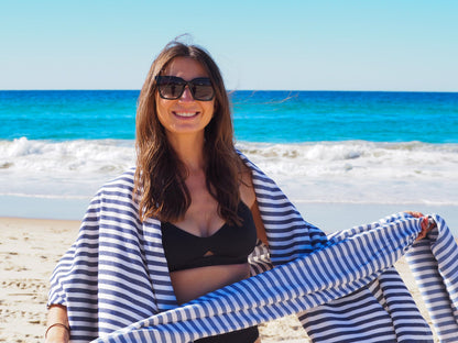 PORTSEA TURKISH COTTON TOWEL - DENIM V164-PS9