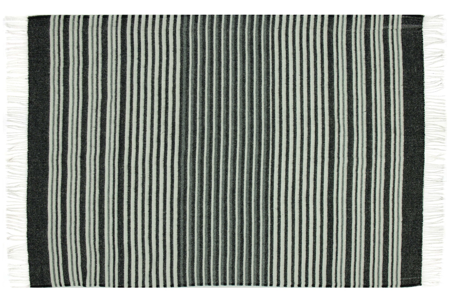 Richmond Throw - Reclaimed Wool Blend - Monochrome V164-RI1