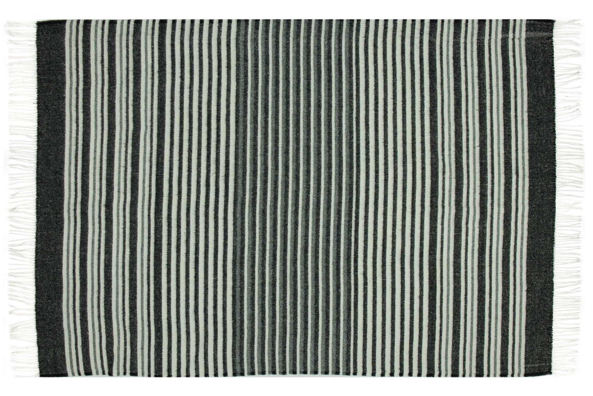 Richmond Throw - Reclaimed Wool Blend - Monochrome V164-RI1