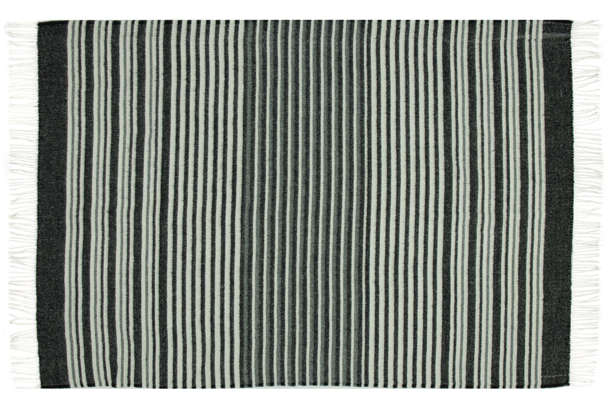Richmond Throw - Reclaimed Wool Blend - Monochrome V164-RI1