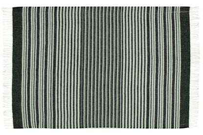 Richmond Throw - Reclaimed Wool Blend - Monochrome V164-RI1