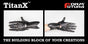 ABS Filament TitanX 1.75mm Grey 750 gram 3D Printer Filament V177-175TITX-GREY-0750