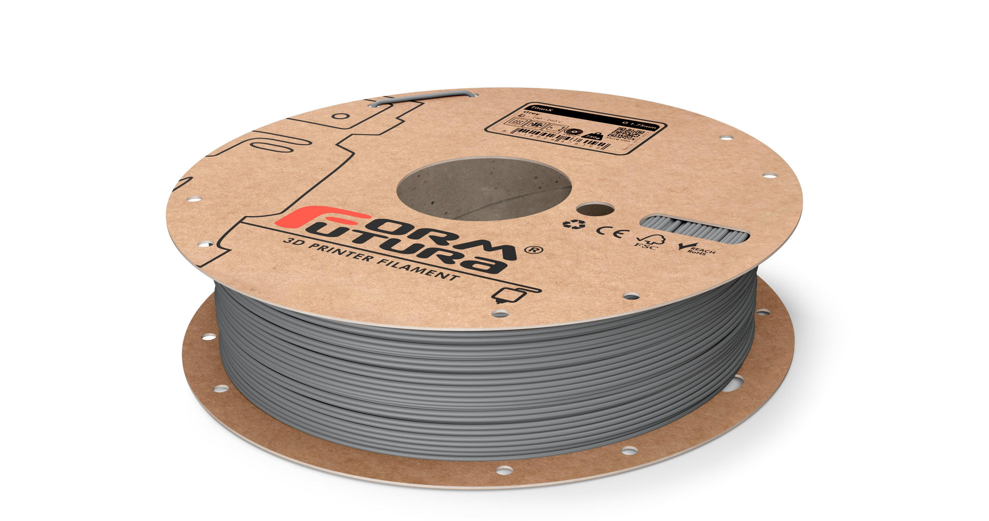 ABS Filament TitanX 1.75mm Grey 750 gram 3D Printer Filament V177-175TITX-GREY-0750