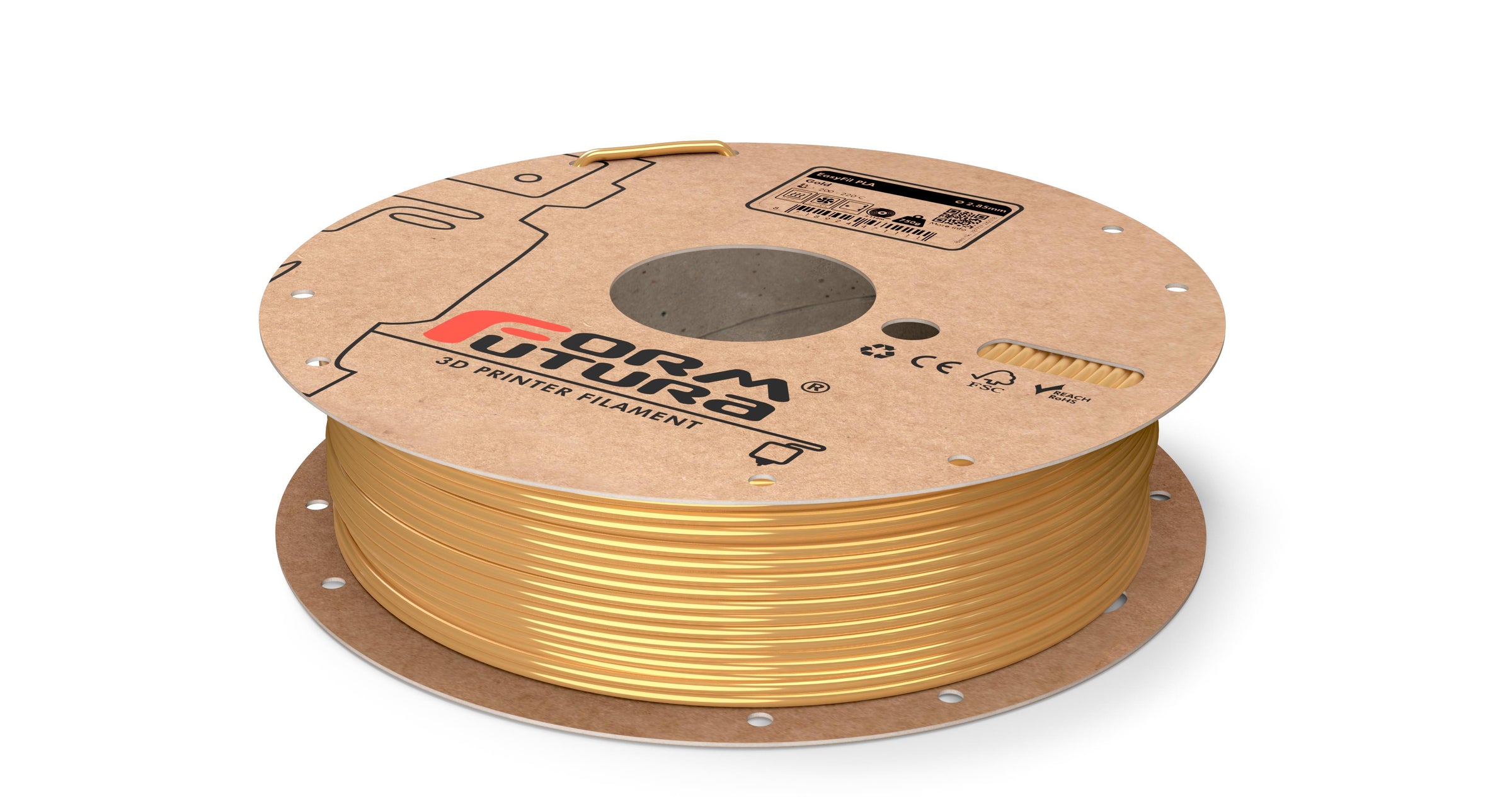 PLA Filament EasyFil PLA 2.85mm Gold 750 gram 3D Printer Filament V177-285EPLA-GLD-0750
