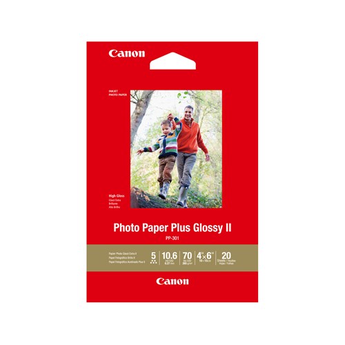 CANON CANON PP3014X6-20 20 SHTS 260 GSM PHOTO PAPER PLUS GLOSSY II V177-AL-CPP3014X6-20