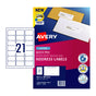 AVERY Laser Label QP L7160 21Up Pack of 20 V177-D-AV952000