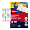 AVERY Label QP L7651 65Up Pack of 10 V177-D-AV959419
