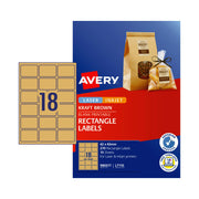 AVERY Label Rect Brn L7110 Pack of 270 V177-D-AV980017