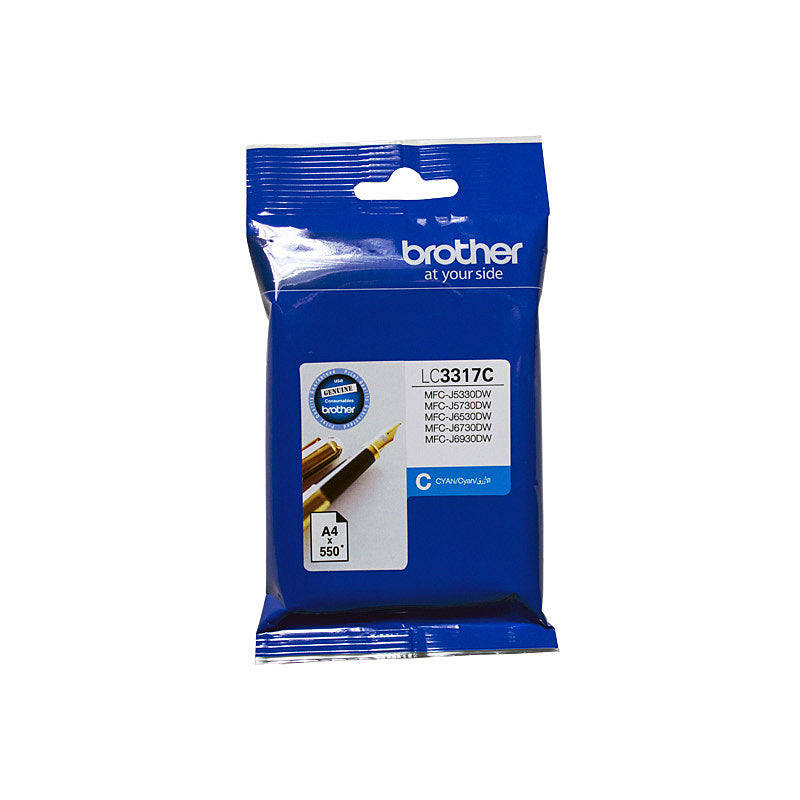 BROTHER LC3317 Cyan Ink Cartridge V177-D-B3317C