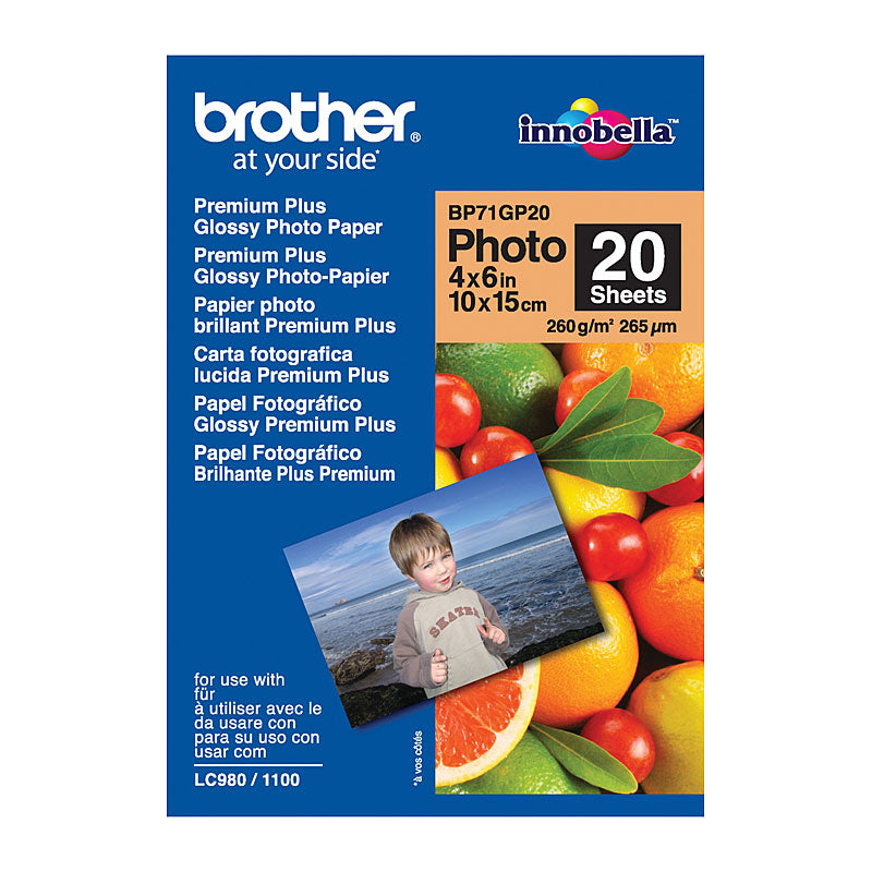 BROTHER BP71GP20 Glossy Paper V177-D-BP71GP20