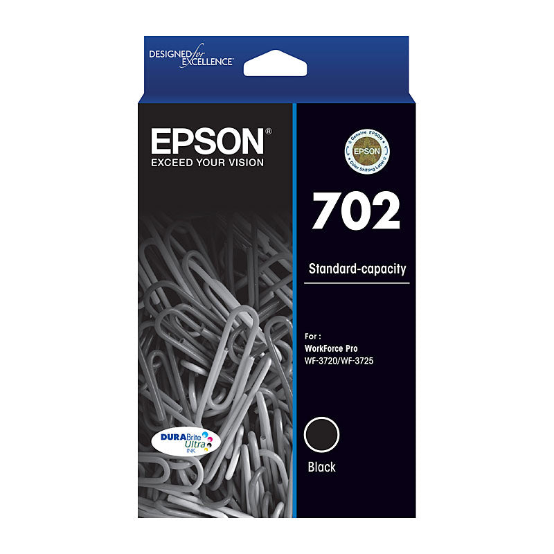 EPSON 702 Black Ink Cartridge V177-D-E702B