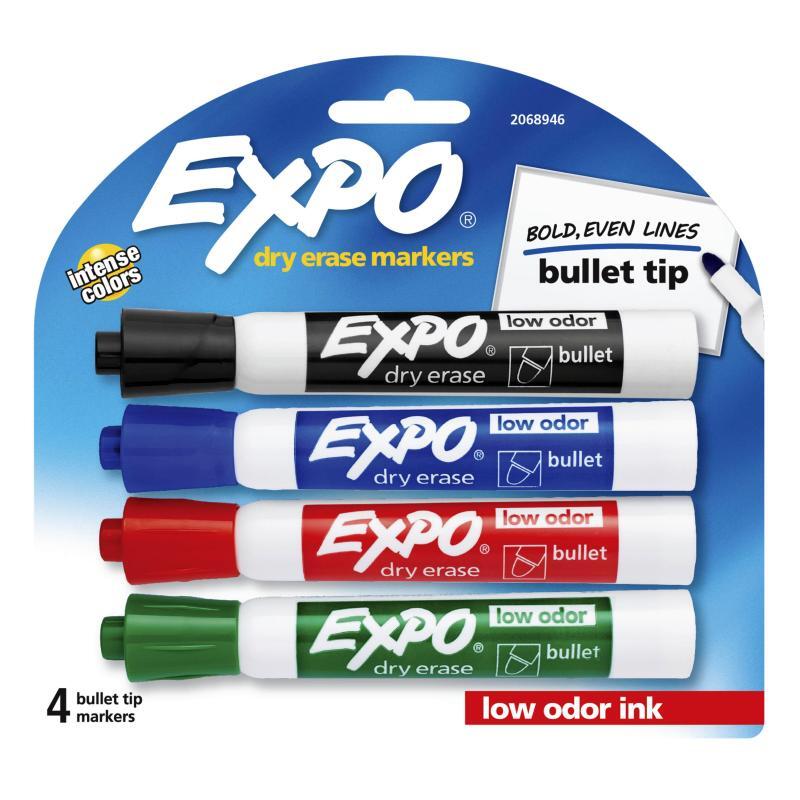 EXPO White Board Marker Blt Assorted Pack of 4 Box of 6 V177-D-EXP2081760