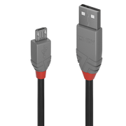 LINDY .5m USB2 A-Micro-B Anthra Line V177-D-LIN36731