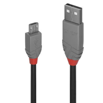 LINDY .5m USB2 A-Micro-B Anthra Line V177-D-LIN36731