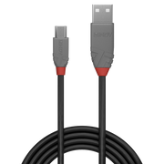 LINDY .5m USB2 A-Micro-B Anthra Line V177-D-LIN36731