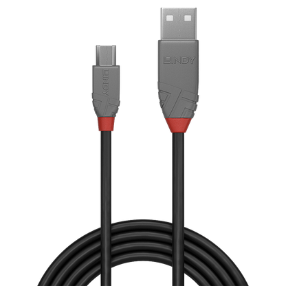 LINDY .5m USB2 A-Micro-B Anthra Line V177-D-LIN36731
