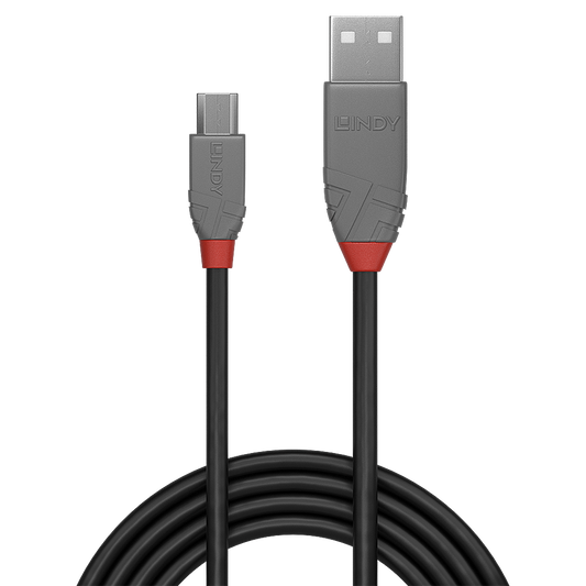 LINDY .5m USB2 A-Micro-B Anthra Line V177-D-LIN36731