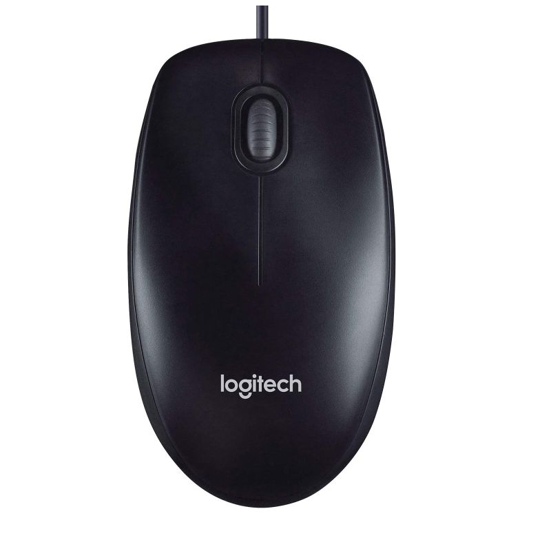 Logitech M90 USB Wired Optical Mouse 1000 DPI for PC Laptop Mac Full Size Comfort smooth moverL V177-D-LOGM90