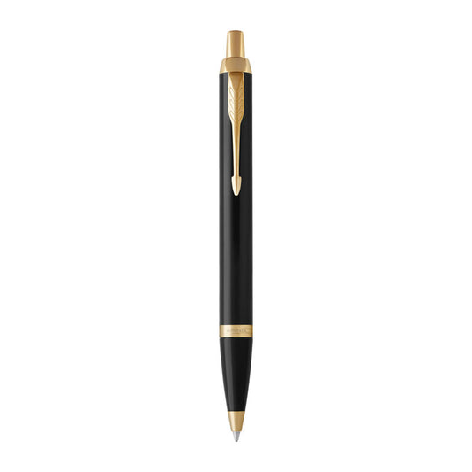 PARKER IM Black Gd Trm Ball Pen Md Blu V177-D-PAR1931666