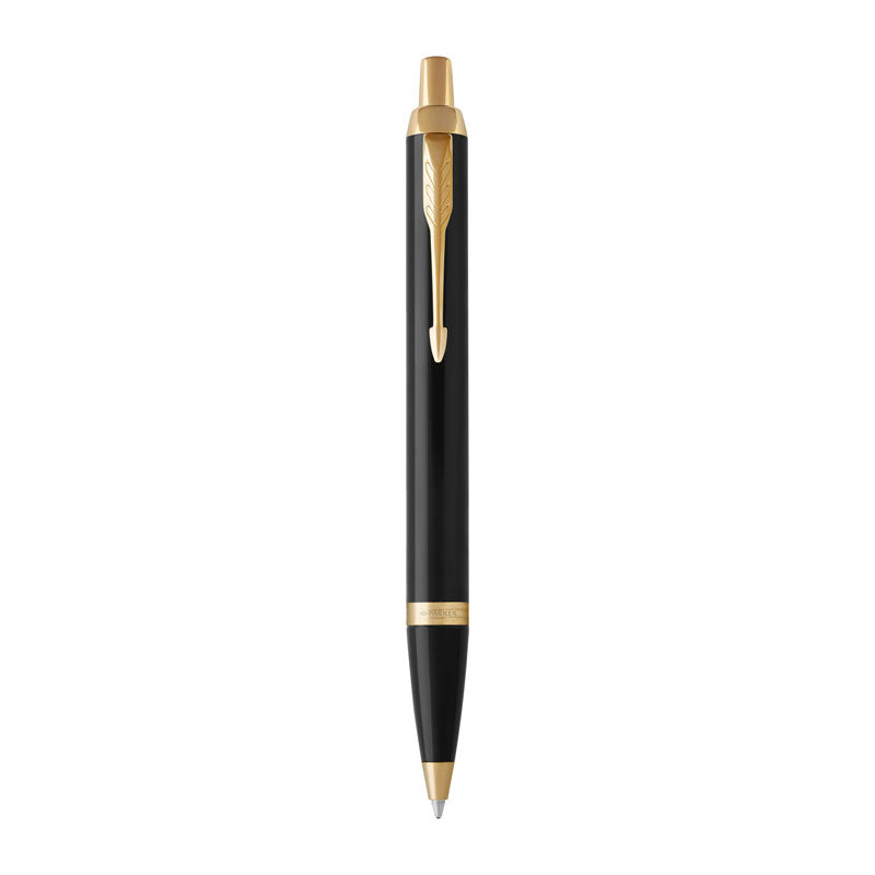 PARKER IM Black Gd Trm Ball Pen Md Blu V177-D-PAR1931666