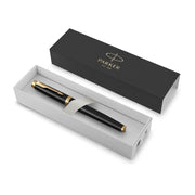 PARKER IM Black Gd Trm Ball Pen Md Blu V177-D-PAR1931666