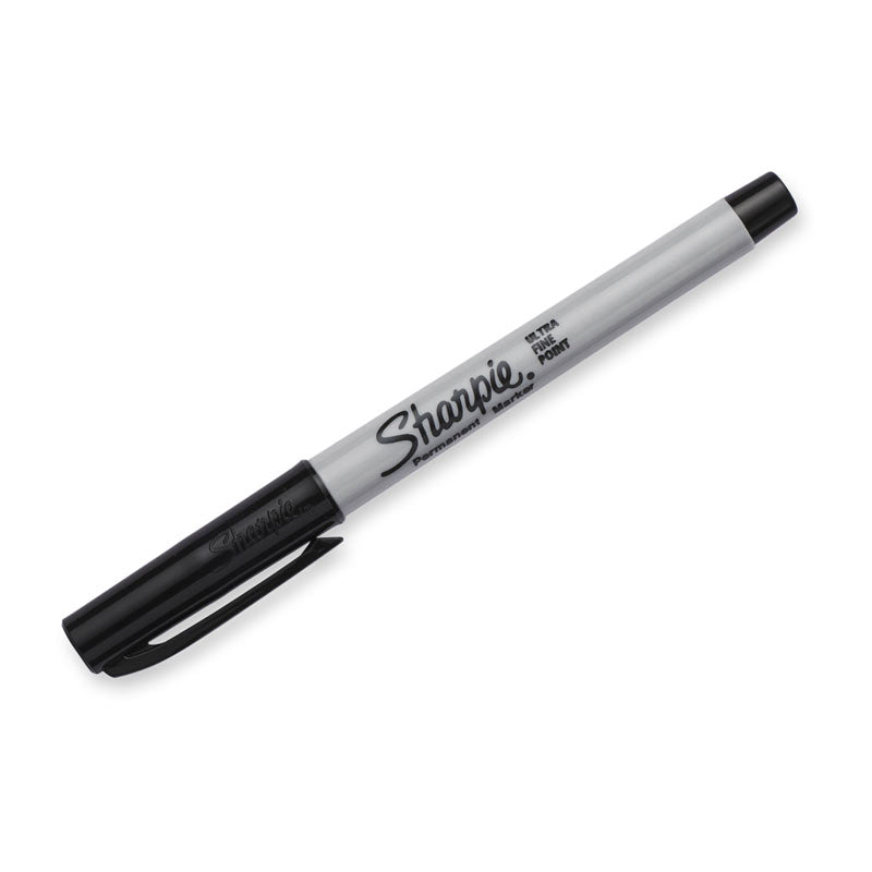 SHARPIE Permanent Marker UFine Point Black Pack 2 Box of 6 V177-D-SH37161PP