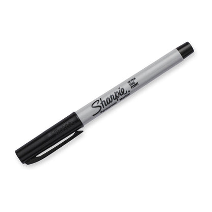 SHARPIE Permanent Marker UFine Point Black Pack 2 Box of 6 V177-D-SH37161PP