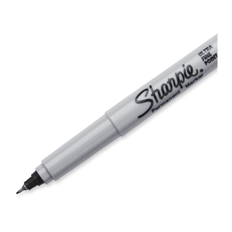 SHARPIE Permanent Marker UFine Point Black Pack 2 Box of 6 V177-D-SH37161PP