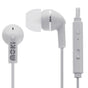 Moki Noise Isolation Earbuds with microphone & control - WHITE V177-HCBMW