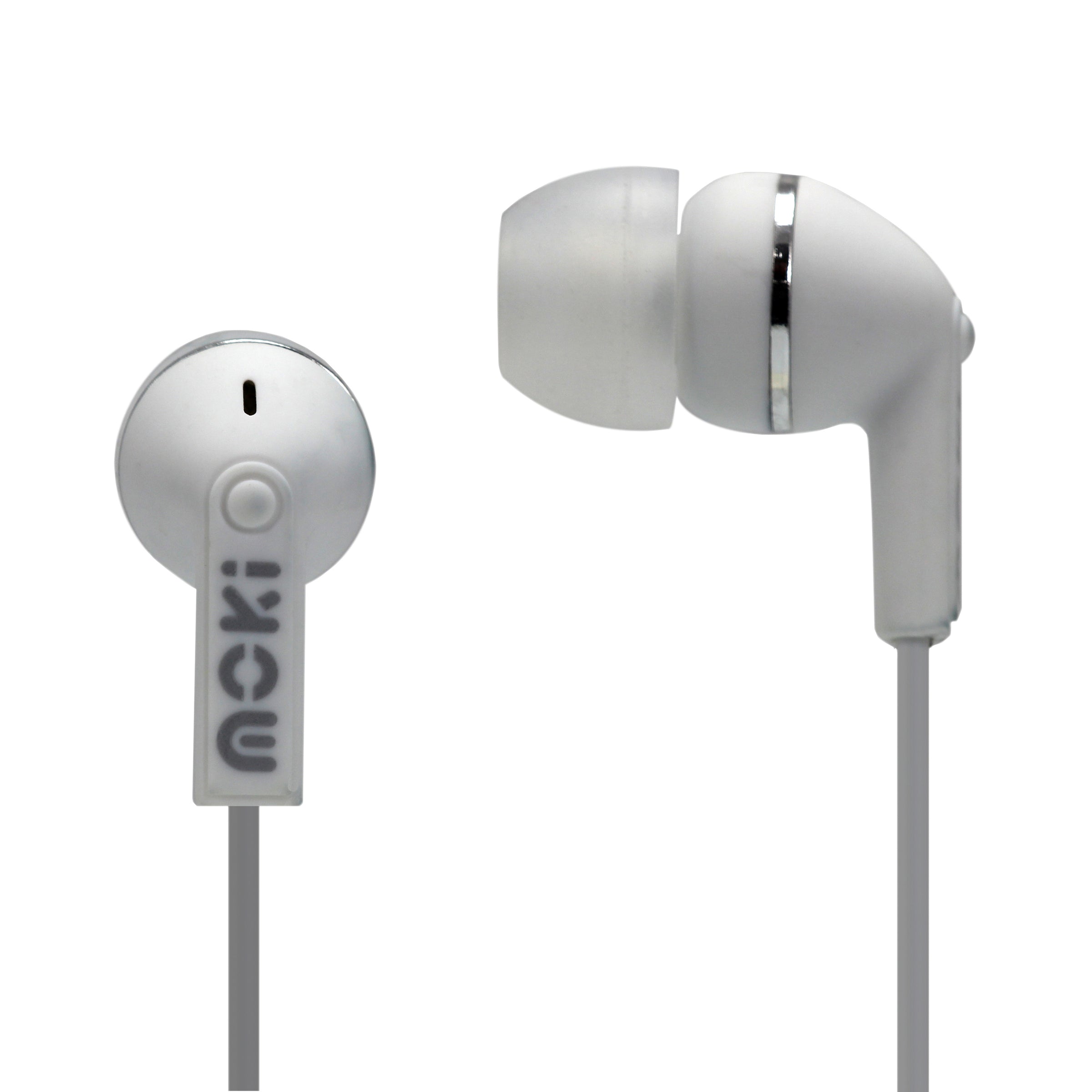 MOKI Dots Noise Isolation Earbuds - WHITE V177-HPDOTW