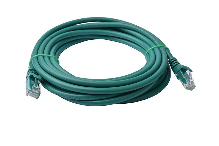 8WARE Cat6a UTP Ethernet Cable 10m Snagless Green V177-L-CB8W-PL6A-10GRN