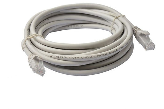 8WARE Cat6a UTP Ethernet Cable 20m Snagless Grey V177-L-CB8W-PL6A-20GRY