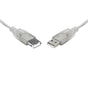 8WARE USB 2.0 Extension Cable 3m A to A Male to Female Transparent Metal Sheath Cable V177-L-CB8W-UC-2003AAE