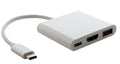ASTROTEK USB 3.1 Type-C USB-C to HDMI, USB Type-A and USB Type-C Adapter Male to Female 4K 30Hz for Apple V177-L-CBAT-CMHDMIUSBCF