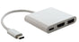ASTROTEK USB 3.1 Type-C USB-C to HDMI, USB Type-A and USB Type-C Adapter Male to Female 4K 30Hz for Apple V177-L-CBAT-CMHDMIUSBCF