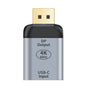 ASTROTEK USB-C to DP DisplayPort Female to Male Adapter support 4K@60Hz Aluminum shell Gold plating for V177-L-CBAT-DPUSBC-MF