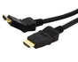 ASTROTEK HDMI Cable 2m - v1.4 19 pins Type A Male to Male 180 Degree Swivel Type 30AWG Gold Plated Nylon V177-L-CBAT-HDMI-MM-180D-2
