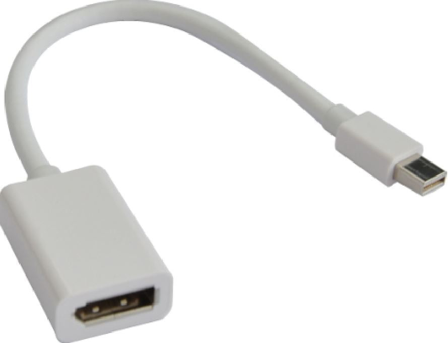 ASTROTEK Mini DisplayPort DP to DisplayPort DP Adapter Converter - 20 pins Male to Female Nickle Plated RoHS V177-L-CBAT-MINIDPP-MF
