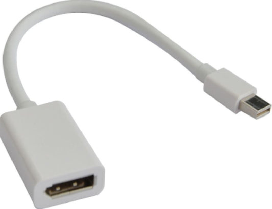 ASTROTEK Mini DisplayPort DP to DisplayPort DP Adapter Converter - 20 pins Male to Female Nickle Plated RoHS V177-L-CBAT-MINIDPP-MF