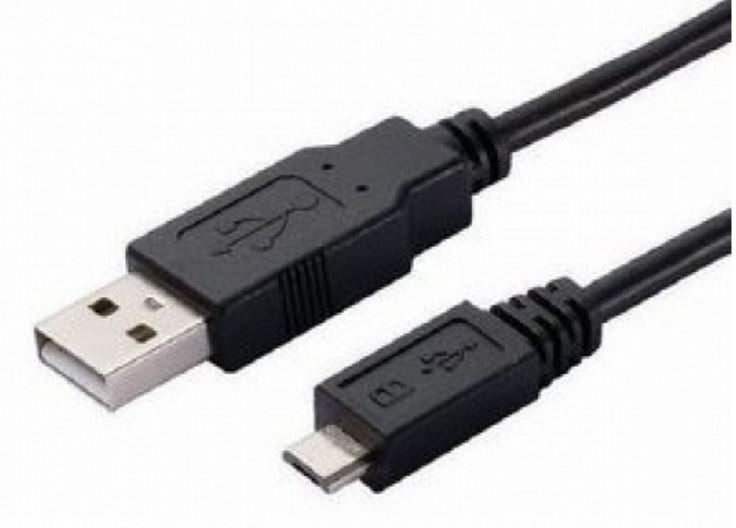 ASTROTEK USB to Micro USB Cable 2m - Type A Male to Micro Type B Male Black Colour RoHS V177-L-CBAT-USB2MICRO-AB1.8