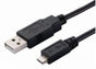 ASTROTEK USB to Micro USB Cable 2m - Type A Male to Micro Type B Male Black Colour RoHS V177-L-CBAT-USB2MICRO-AB1.8
