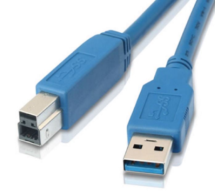 ASTROTEK USB 3.0 Printer Cable 1m - AM-BM Type A to B Male to Male Blue Colour for External HDD Printer V177-L-CBAT-USB3-AB-1M