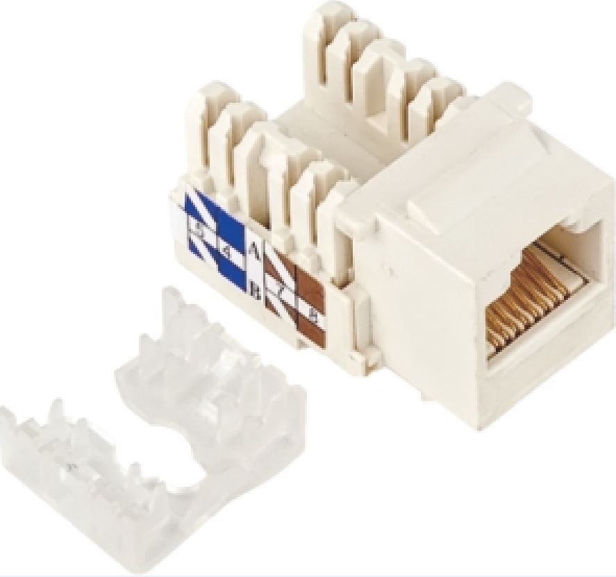 ASTROTEK CAT5e UTP Network Keystone Jack for Socket kit 10ps per pack Poly Bag White LS V177-L-CBATP-KJ-5E